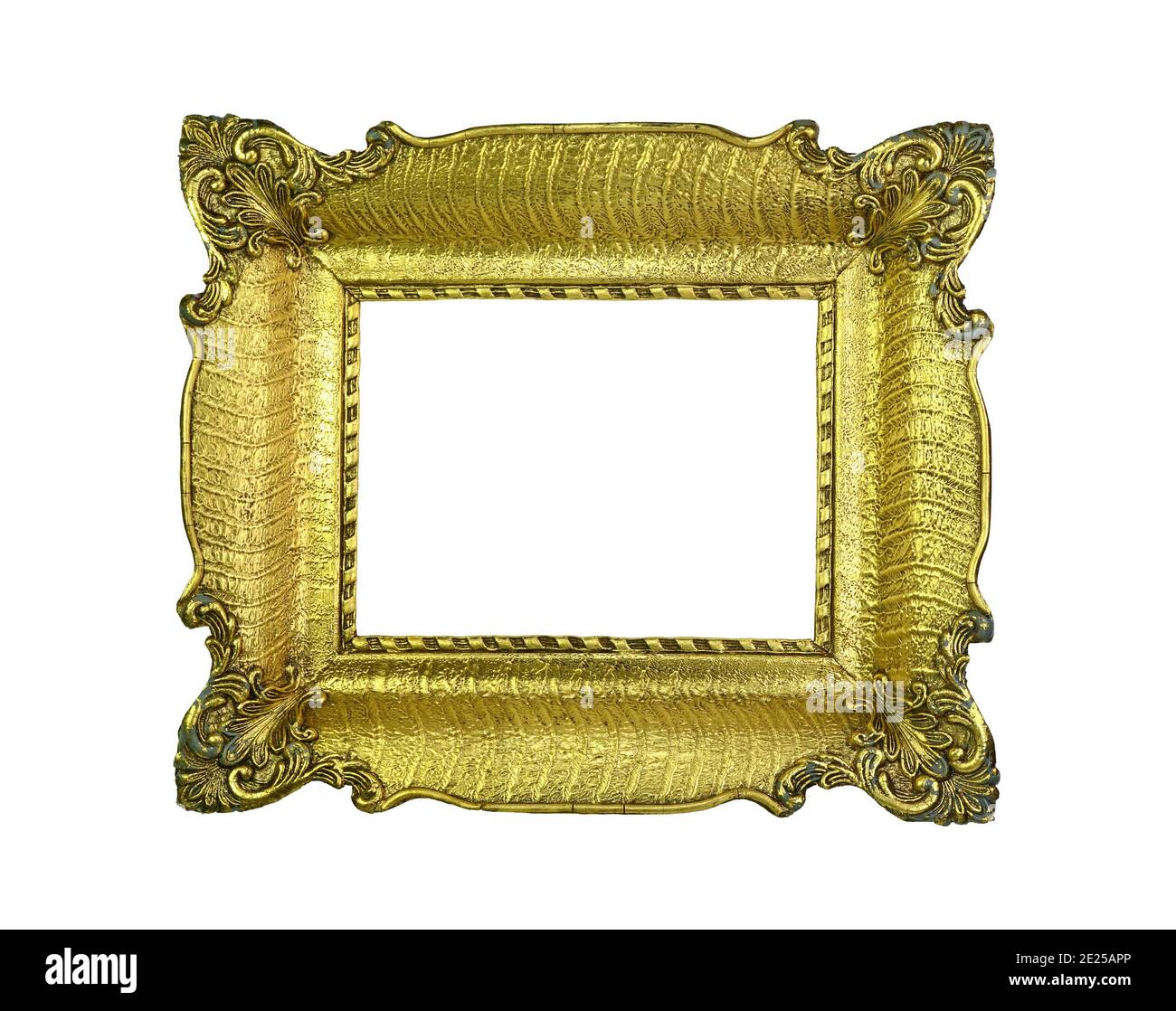 Antique gilded Frame Isolated with Clipping Path. Golden vintage frame Stock Photo Alamy