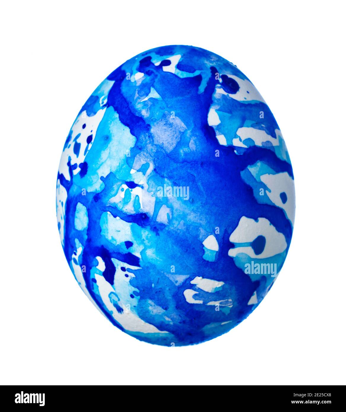 Colorful Easter Egg isolated on white Stock Photo - Alamy
