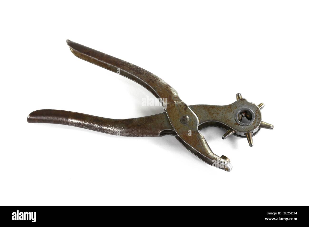 USED VARIABLE PUNCH TOOL. LEATHER PUNCH Stock Photo Alamy