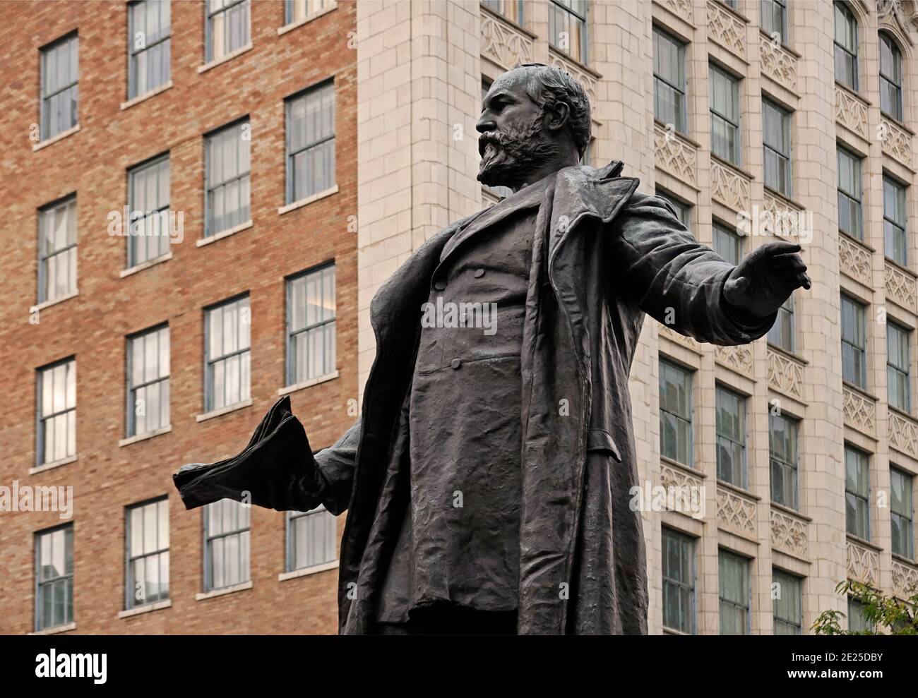 James Garfield statue in downtown Cincinnati Ohio Stock Photo Alamy