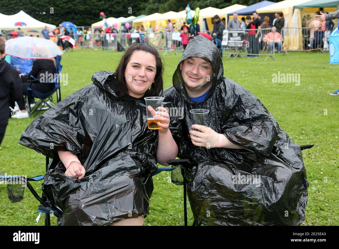 PKD Festival Dalgety Bay Fife Scotland UK 23 July 2016. PKD Festival is a charity music and bike festival a family festival including a kids zone and fairground in which children under