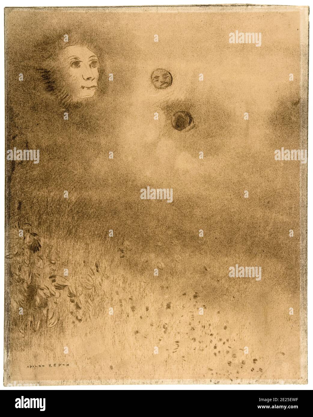 Odilon Redon, drawing, Hallucinations, before 1916 Stock Photo