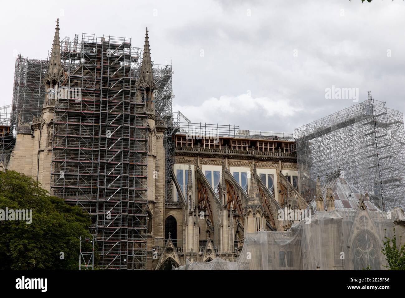 Notre Dame cathedral under repair, Paris, France Stock Photo Alamy