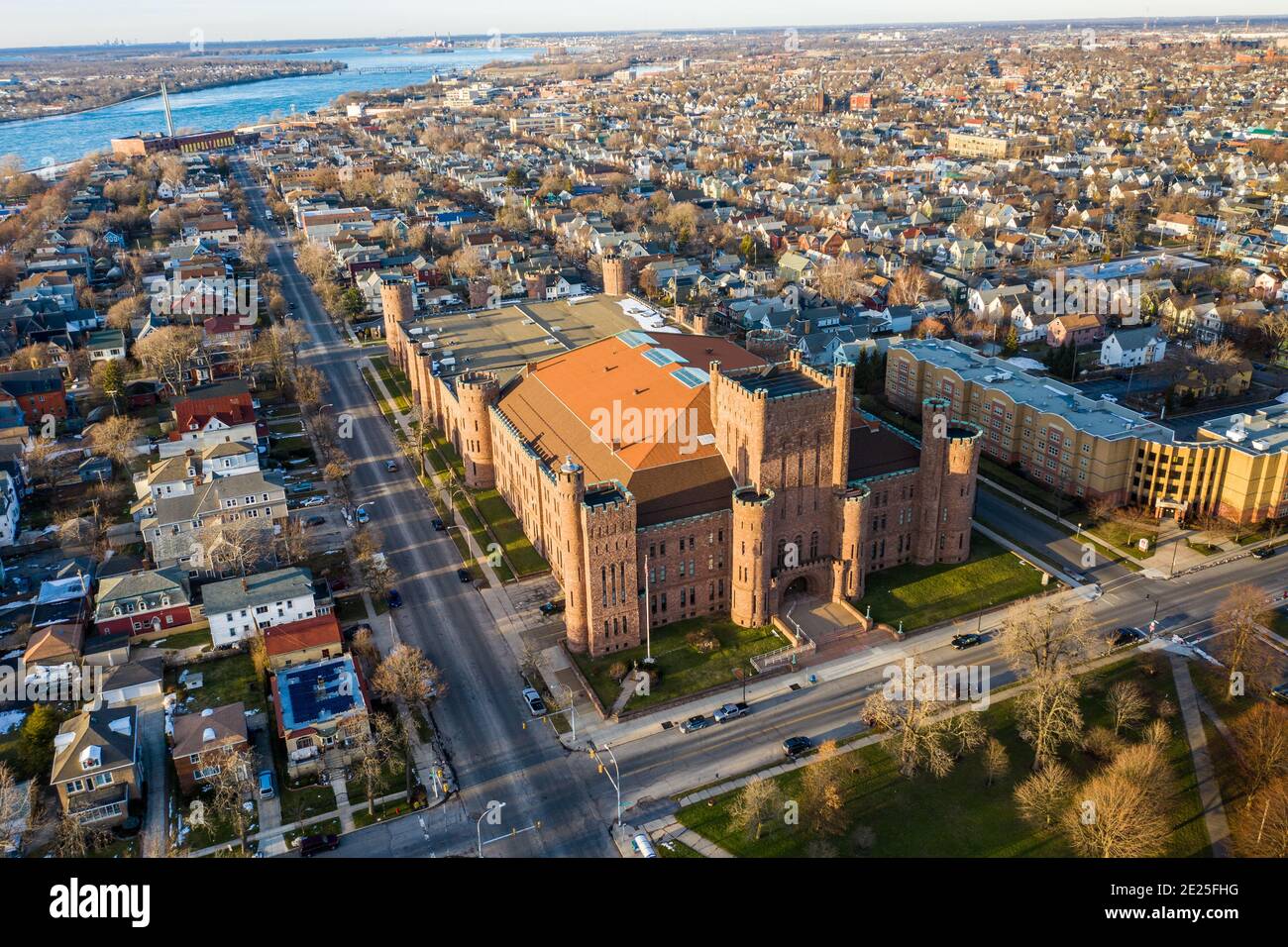 Buffalo Connecticut Street Armory, Buffalo, NY, USA Stock Photo