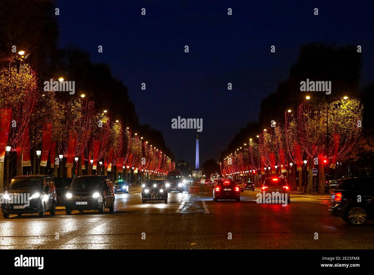 Christmas lights on the Champs-Elysees, Paris, France Stock Photo - Alamy