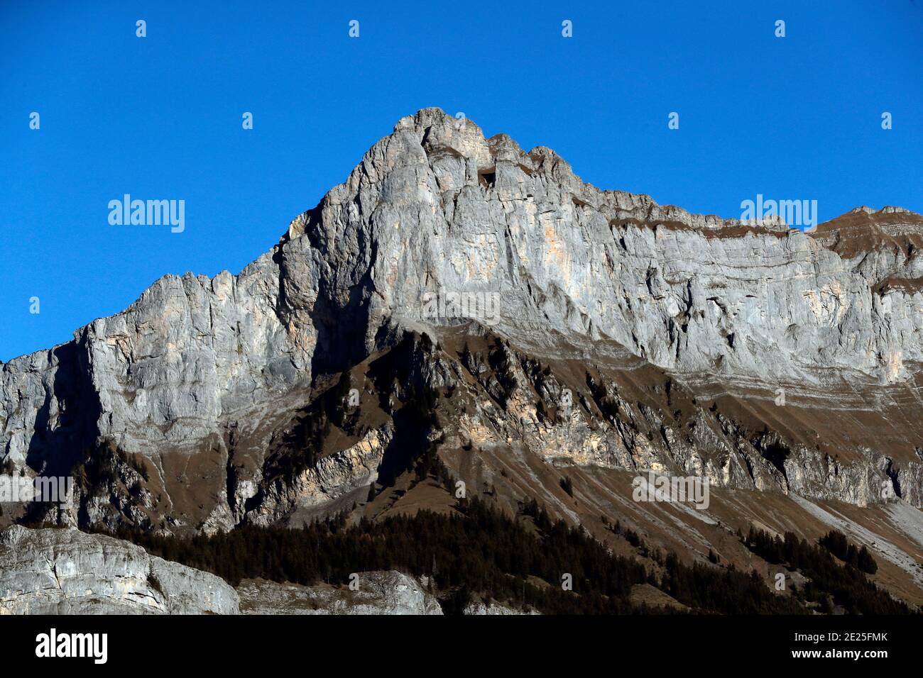 Varan mountain. French Alps. Sallanches. France. Stock Photo