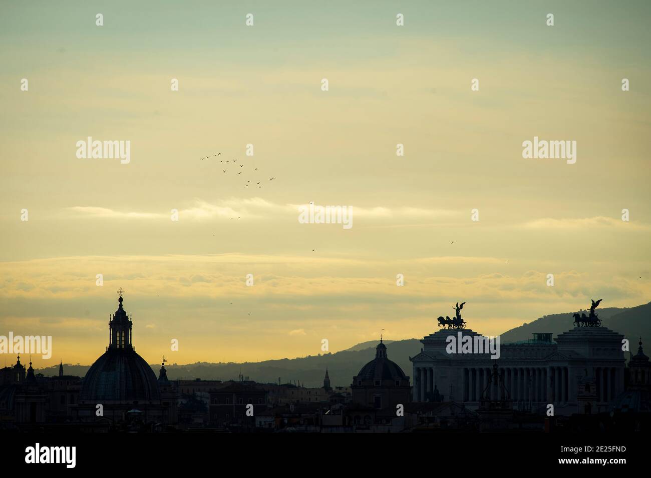 Sep 23th 2020, early morning in Rome: a view from the Apostolic Palace in Vatican City Stock Photo