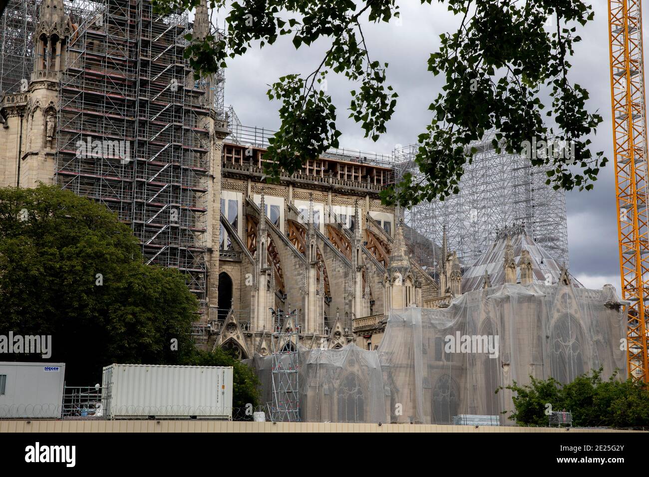 Notre Dame cathedral under repair, Paris, France Stock Photo Alamy