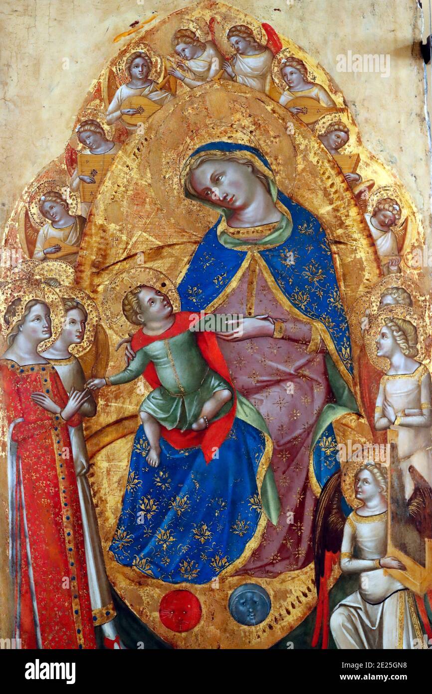 Gallerie dell'Accademia. Mystic Marriage of Saint Catherine, by Lorenzo ...