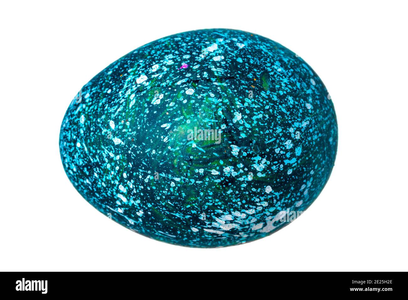 Colorful Easter Egg isolated on white Stock Photo - Alamy