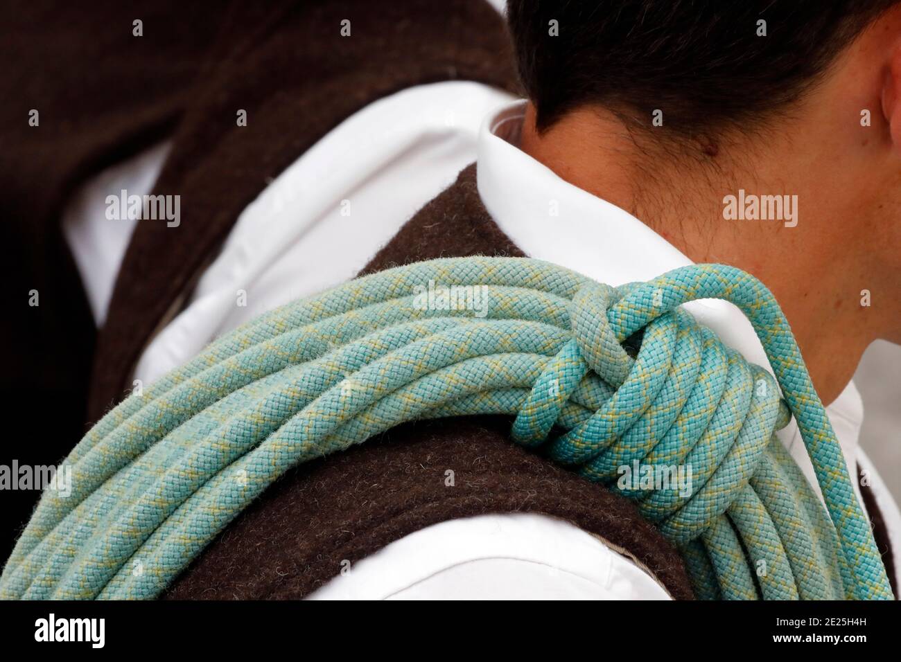 Mountain guide. Close-up. French Alps.  France. Stock Photo