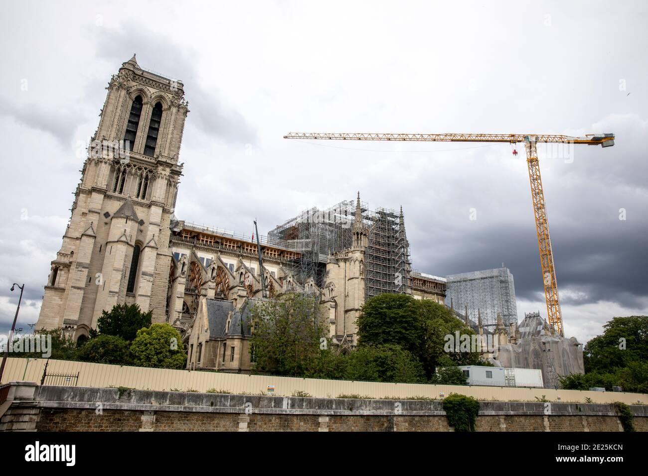 Notre Dame cathedral under repair, Paris, France Stock Photo Alamy