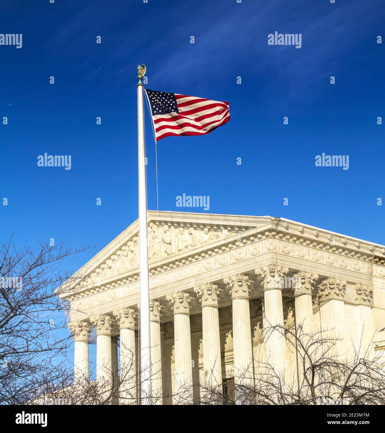 Supreme Court building in Washington, DC Stock Photo