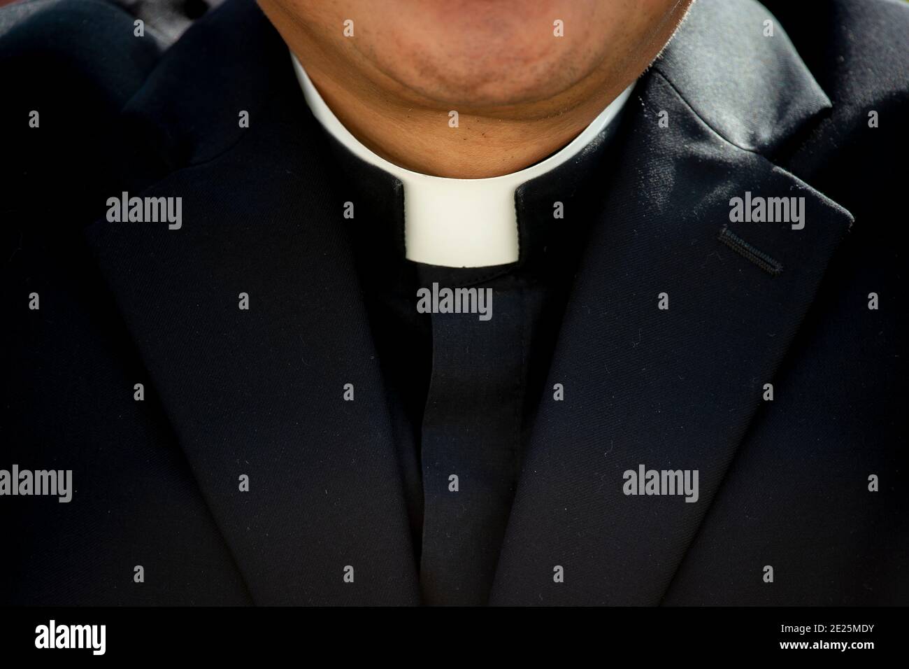 Priest in Rome, Vatican. Stock Photo