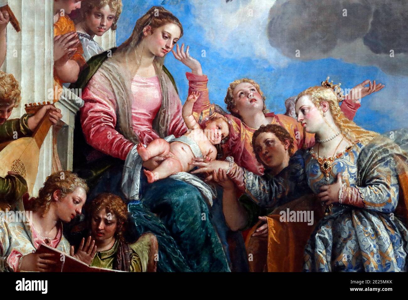 Gallerie dell'Accademia. Mystic Marriage of Saint Catherine, by Paolo ...