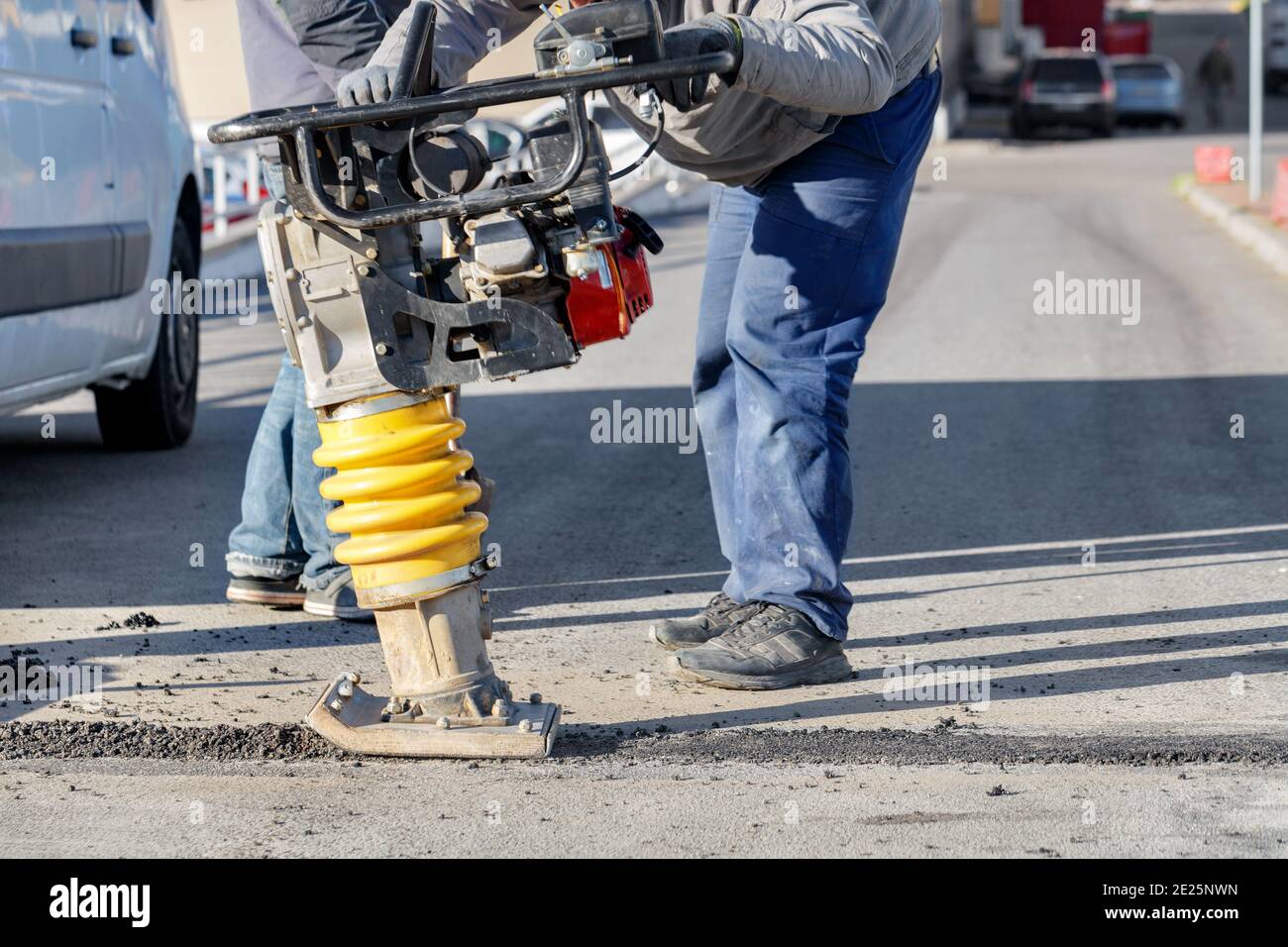 Petrol rammer hi-res stock photography and images - Alamy
