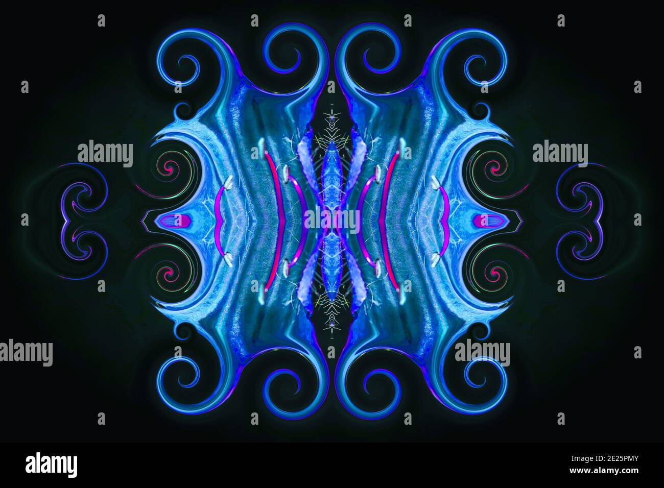 Multicoloured Kaleidoscope texture fractal background Stock Photo