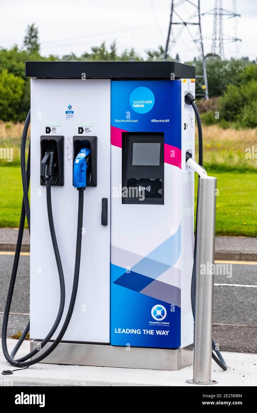 Electric car charging points Stock Photo Alamy