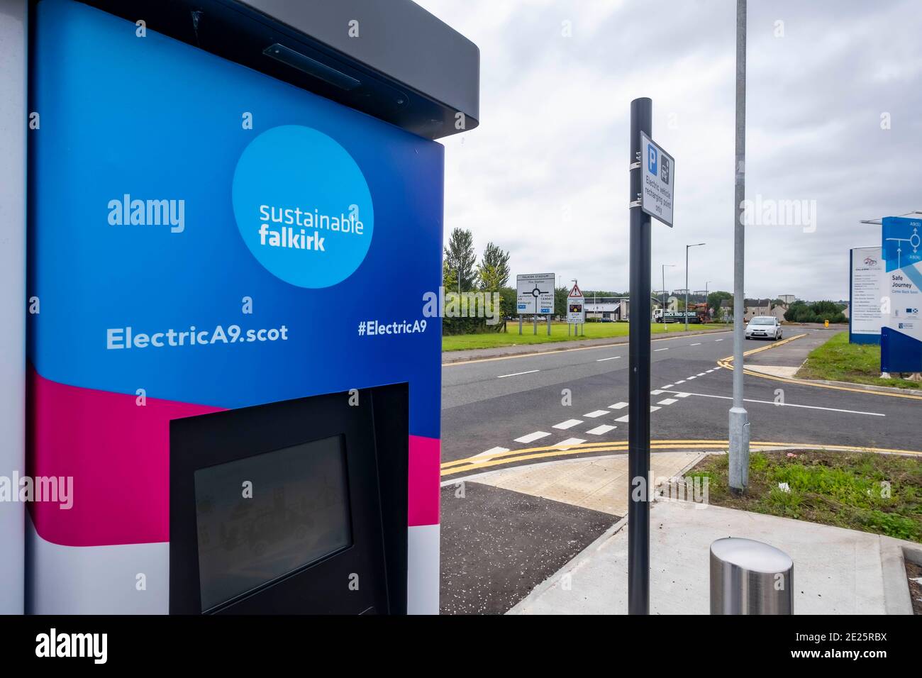 Electric car charging points Stock Photo Alamy