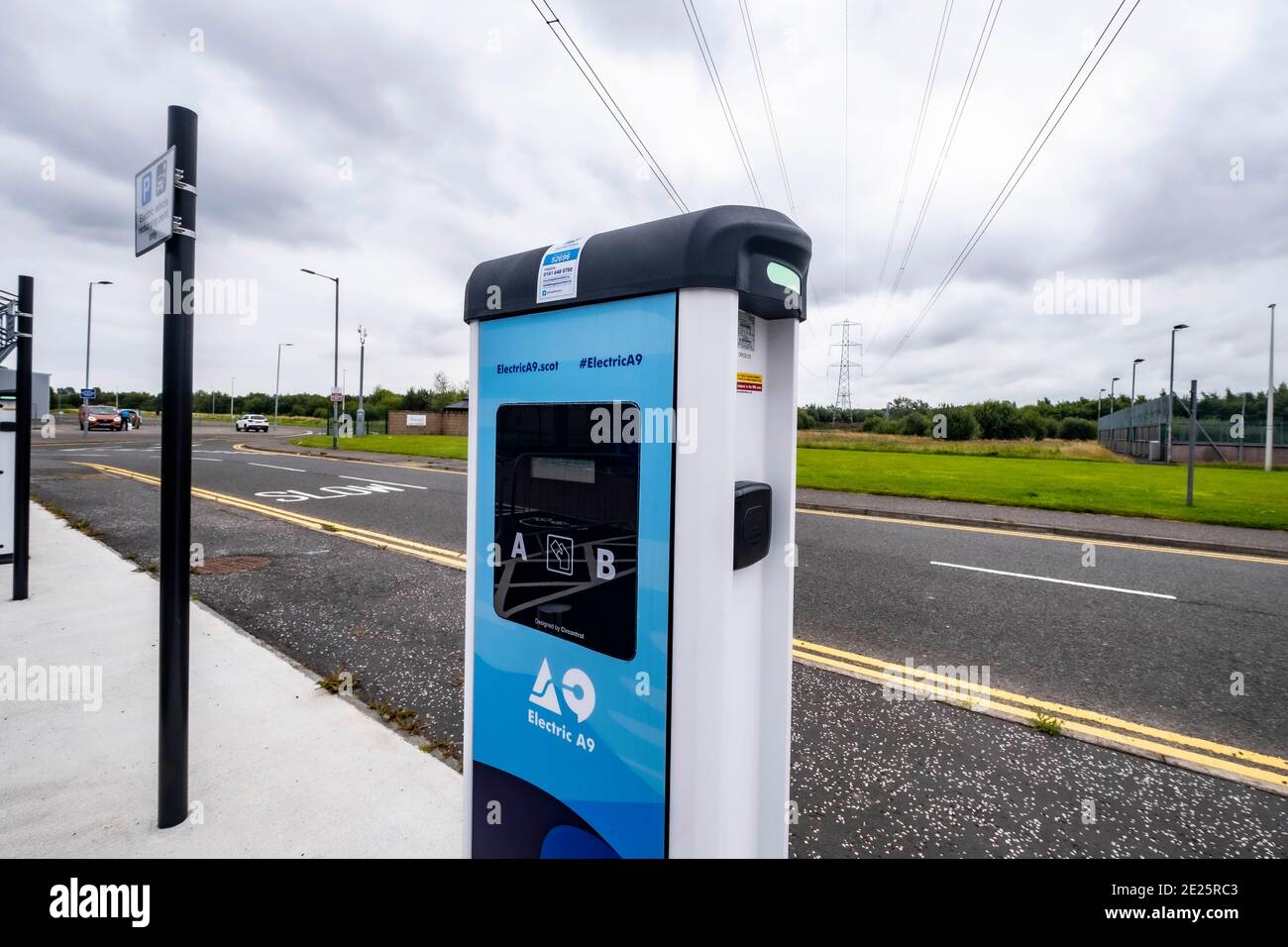 Electric car charging points Stock Photo Alamy