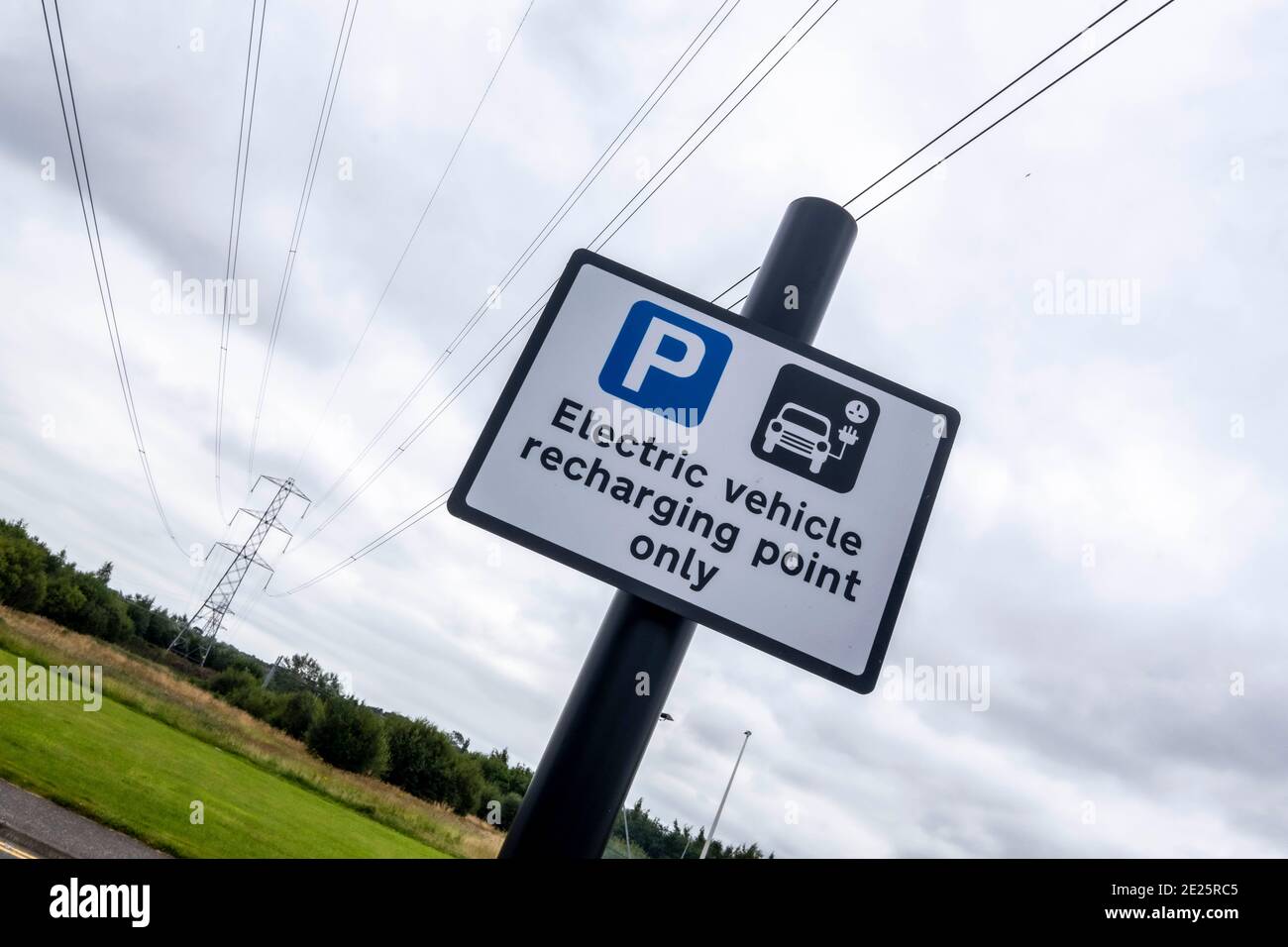 Electric car charging points Stock Photo Alamy