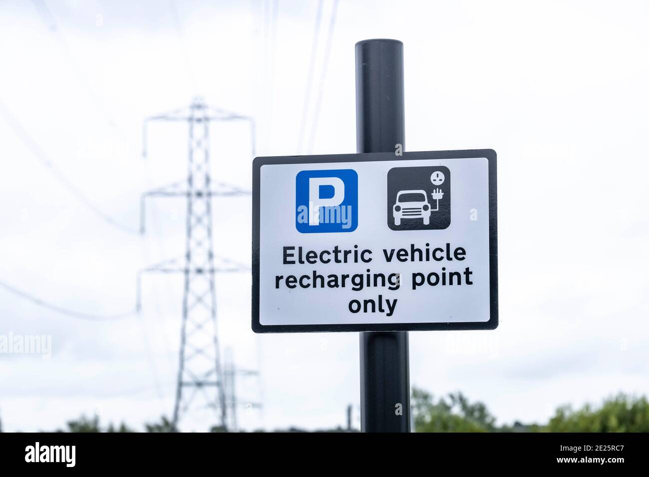 Electric car charging points Stock Photo Alamy