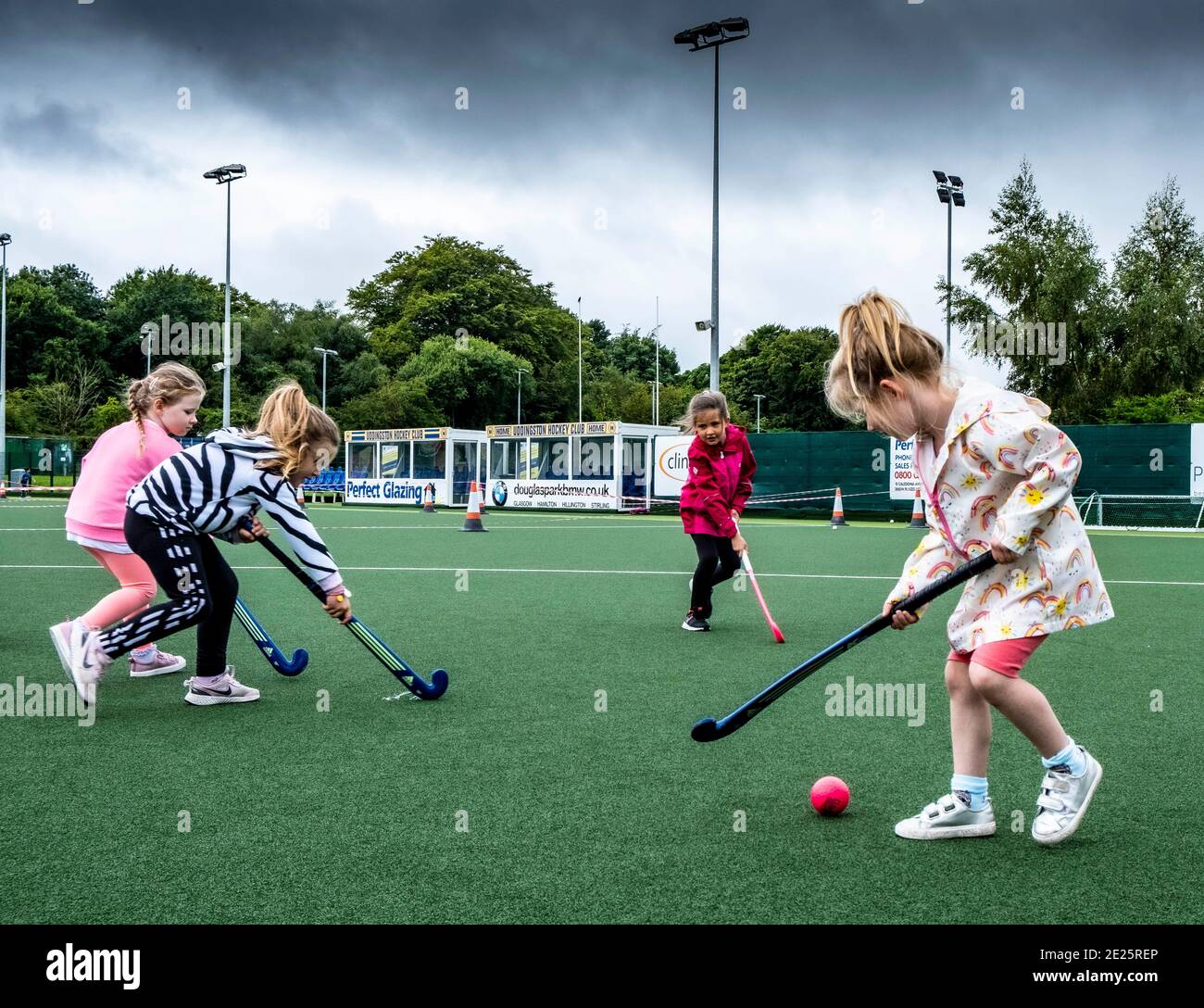 Children participation in outdoor activities Stock Photo