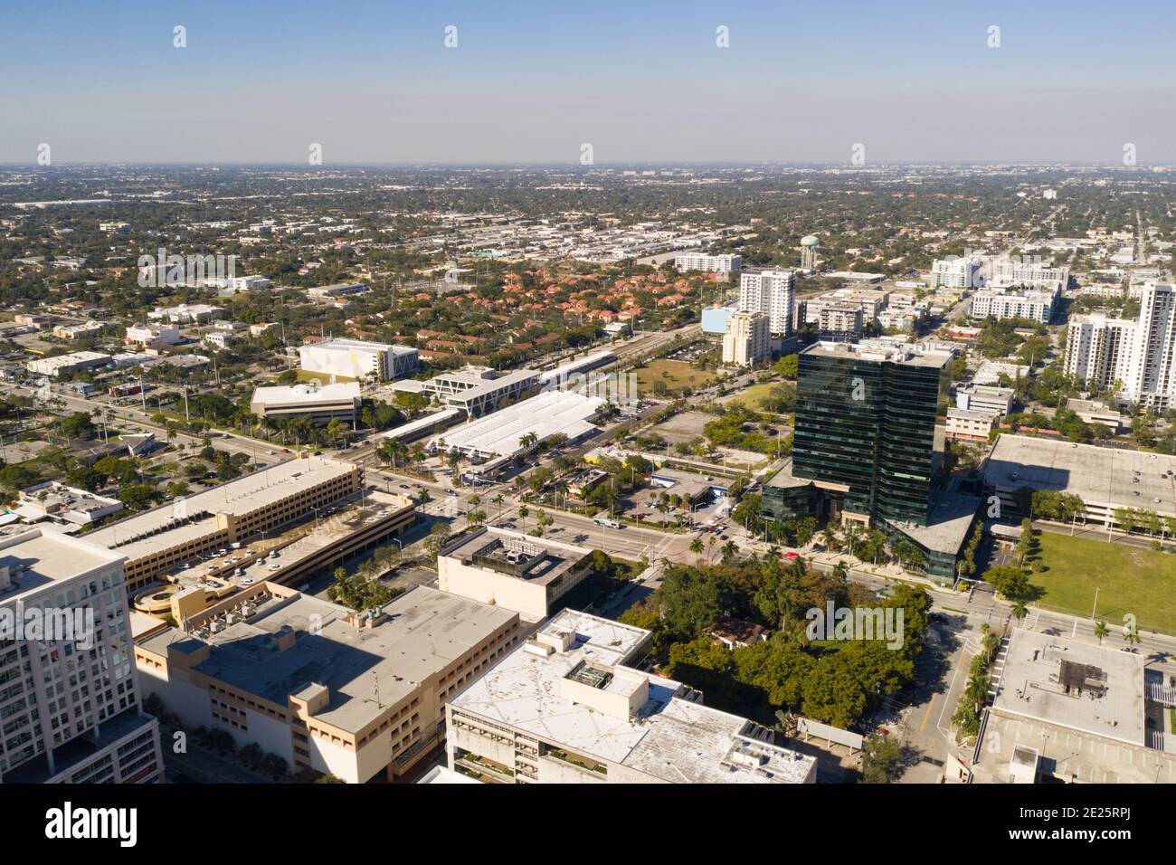 Train depot platform Downtown Fort Lauderdale FL Stock Photo Alamy