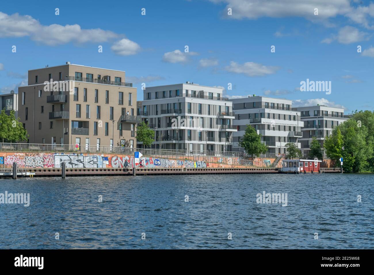 Neubaugebiet Waterkant, Haselhorst, Spandau, Berlin, Deutschland Stock Photo