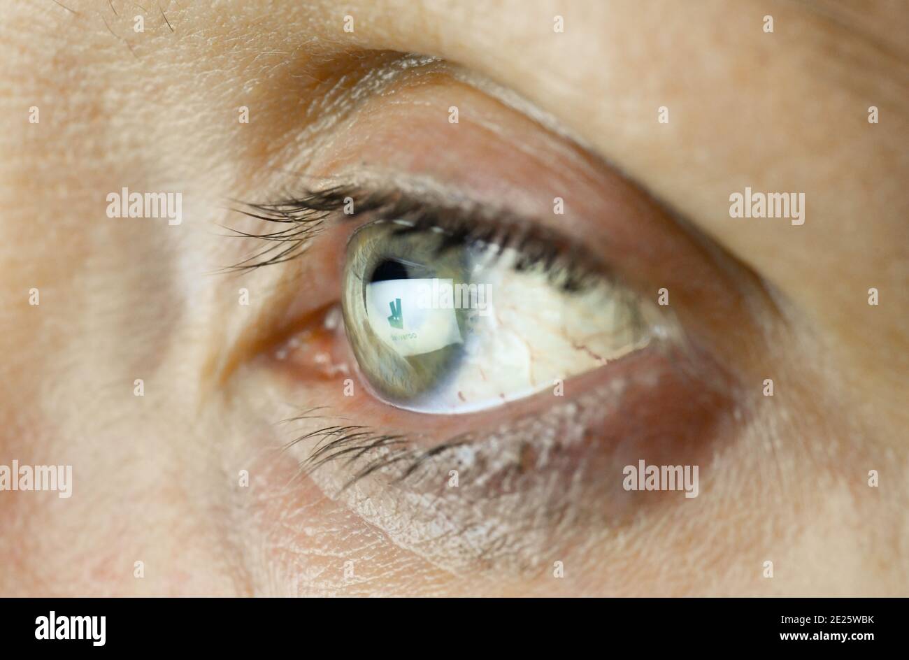 Auge, Logo deliveroo Stock Photo
