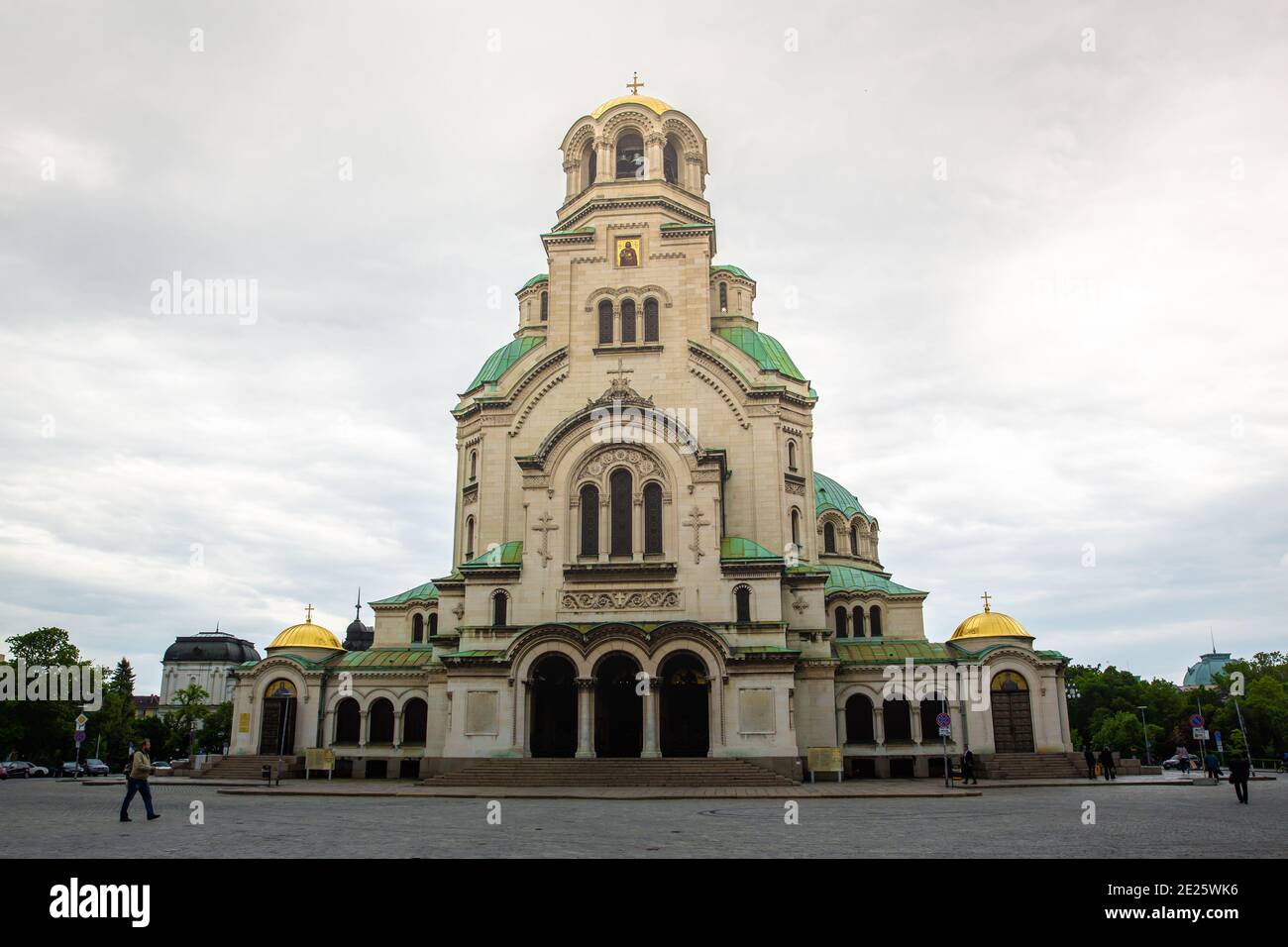 Sofia / Bulgaria, May 13 2019: The primary tourist attraction of the Bulgarian capital: the Alexander Nevsky Memorial Cathedral Stock Photo