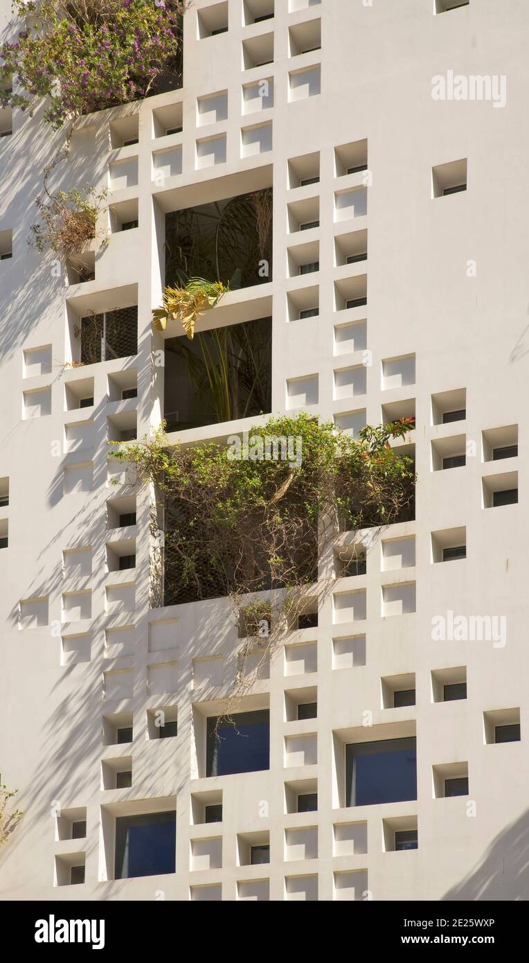 Tower 25 - White Walls (Jean Nouvel's Cyprus tower) in Nicosia. Cyprus  Stock Photo - Alamy