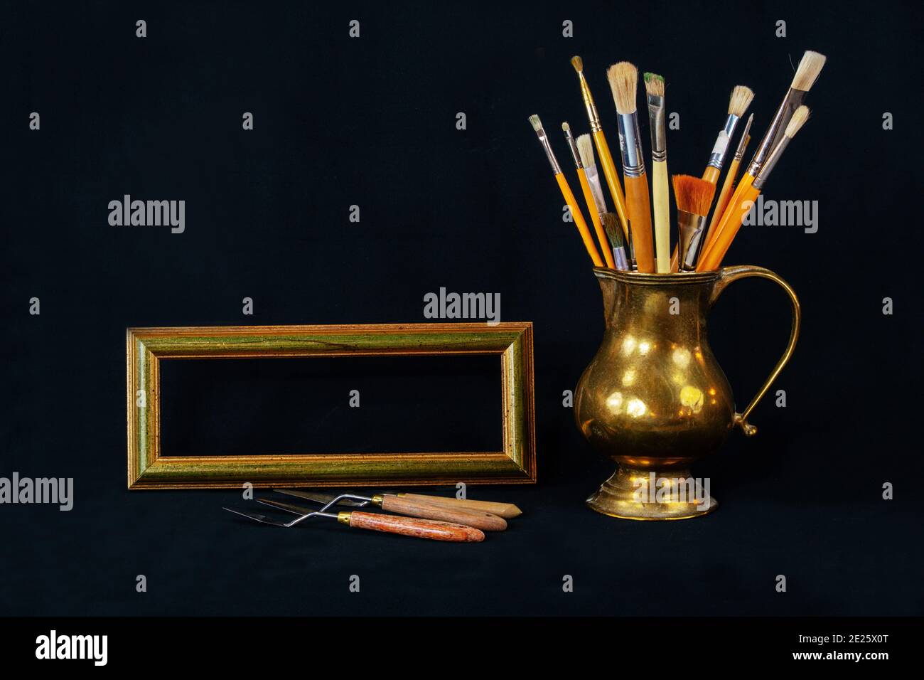 brushes-and-panoramic-frame-stock-photo-alamy