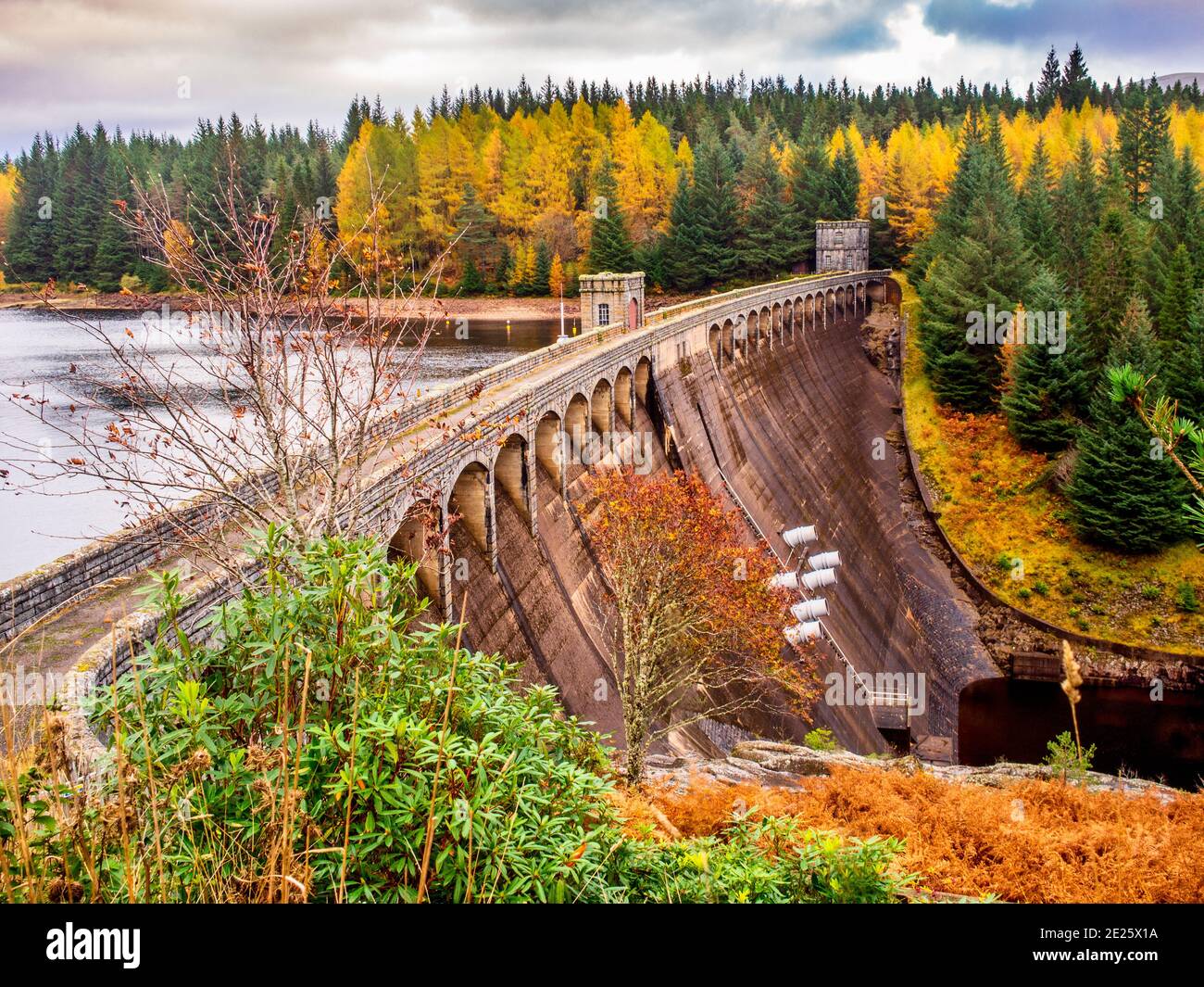 The Laggan Dam is on the River Spean south west of Loch Laggan in
