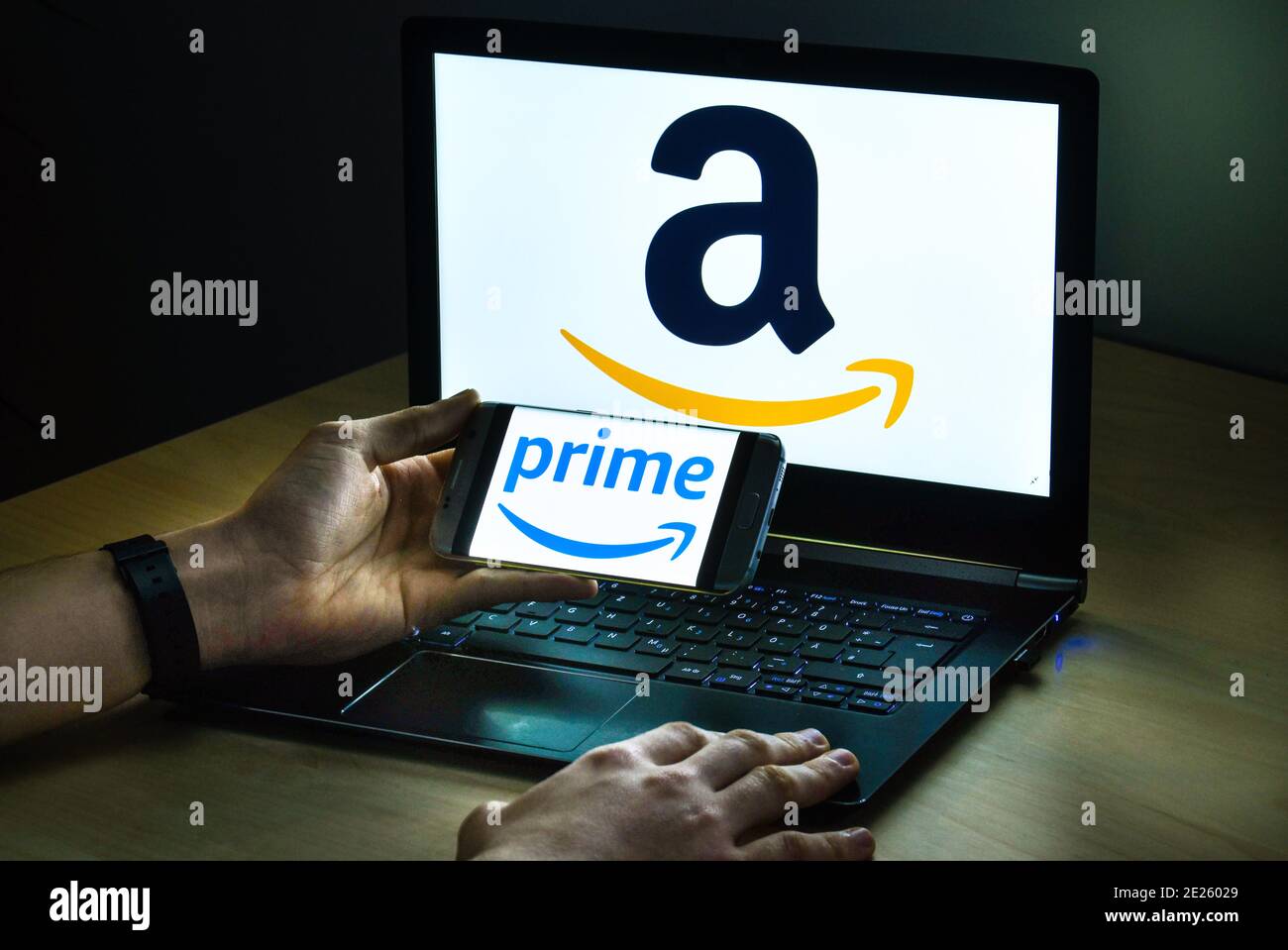 Logo amazon prime Stock Photo Alamy