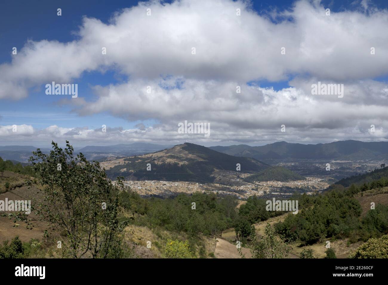 Guatemala, Central America: Panorama in the highlands of Guatemala Stock Photo