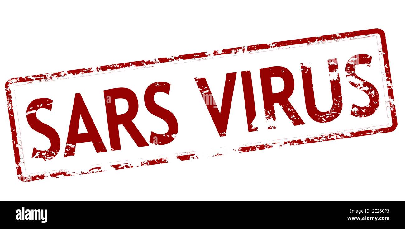 Rubber stamp with text sars virus inside, vector illustration Stock Photo