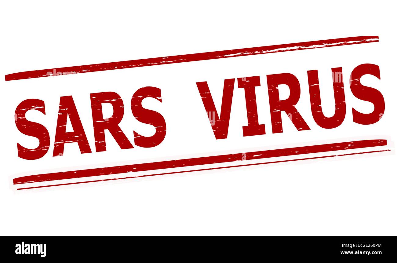 Rubber stamp with text sars virus inside, vector illustration Stock Photo