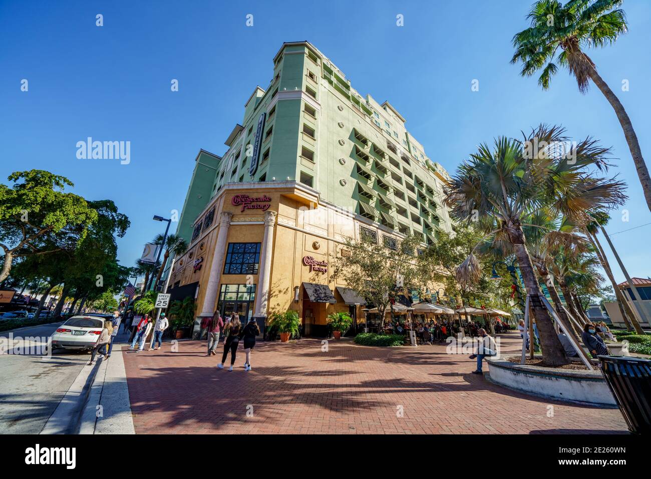 The Cheesecake Factory Restaurant Downtown Fort Lauderdale FL Stock