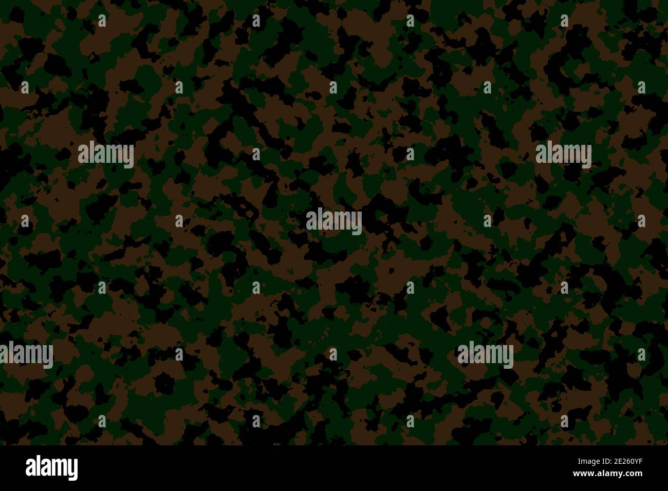 Camouflage pattern background. Military green brown black color forest texture illustration Stock Photo