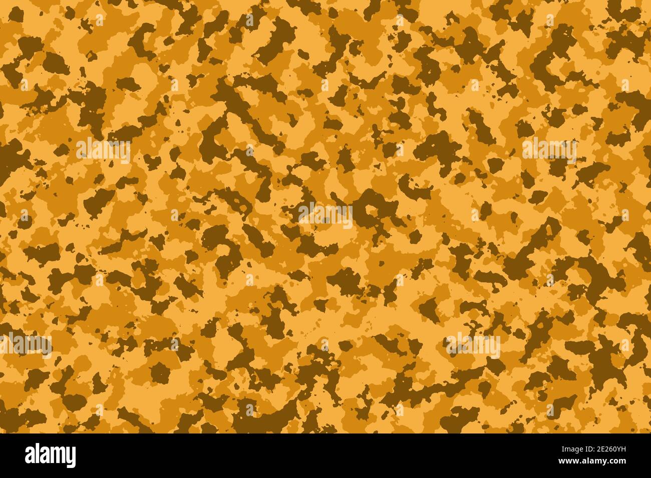 Desert camouflage military background pattern. Yellow brown color texture illustration Stock Photo