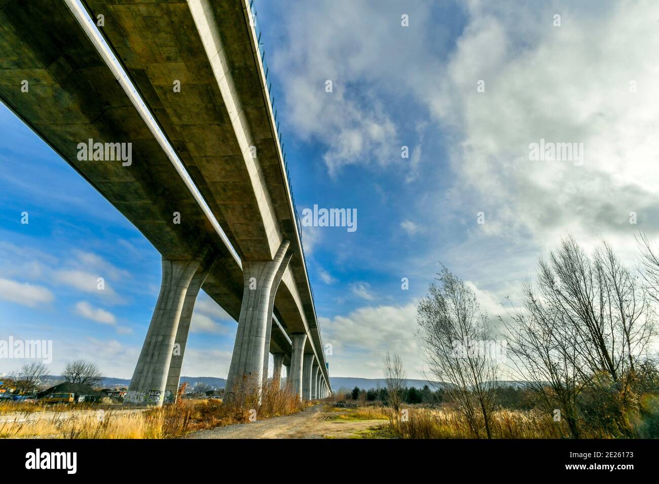 The Radot n Bridge is a pair of bridge structures on the Prague