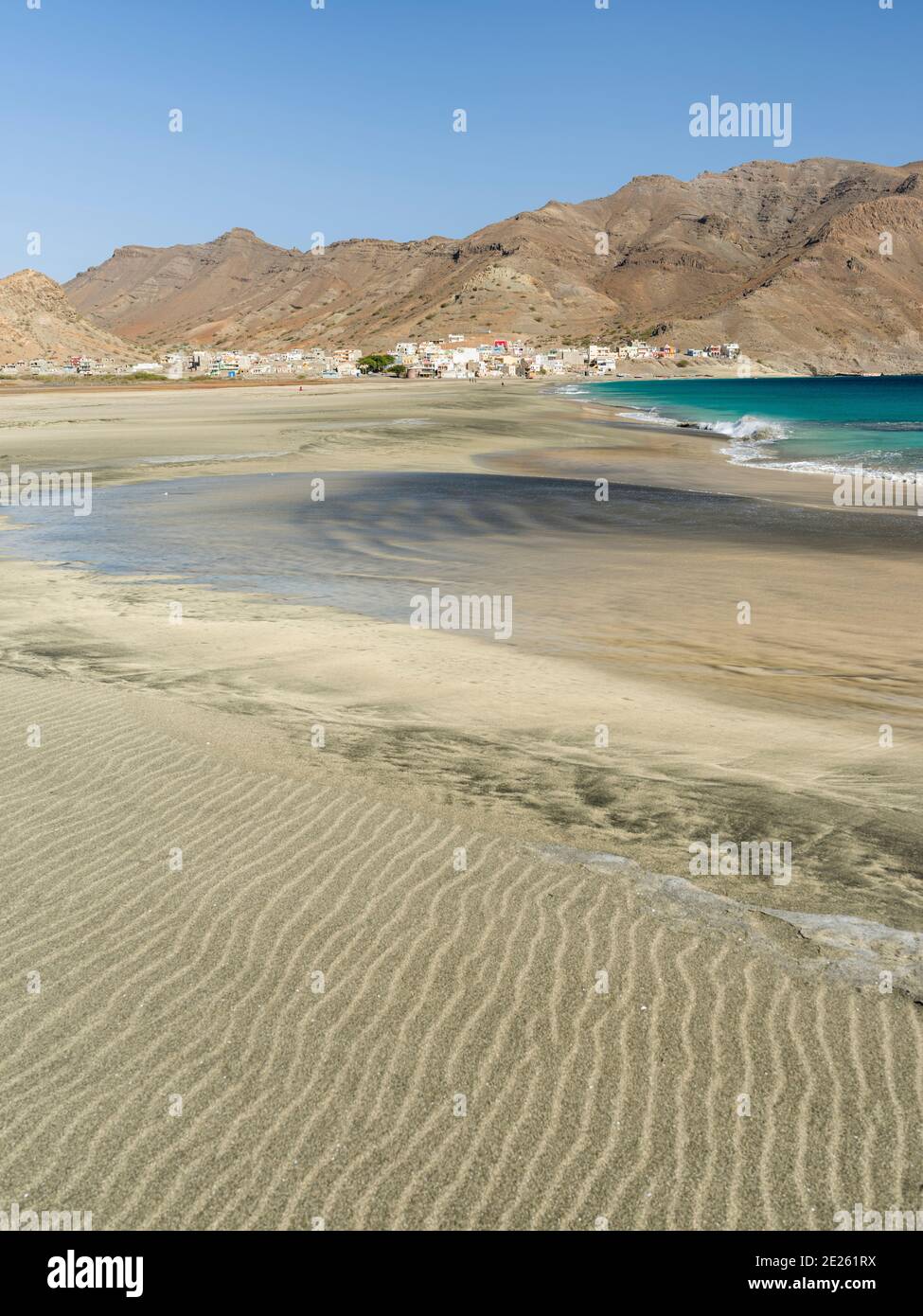 The beach near Sao Pedro. Island Sao Vicente, Cape Verde an archipelago in  the equatorial, central Atlantic in Africa Stock Photo - Alamy