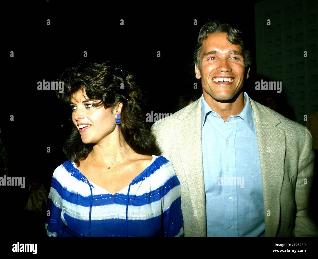 Arnold Schwarzenegger And Maria Shriver 1982 Credit: Ralph Dominguez