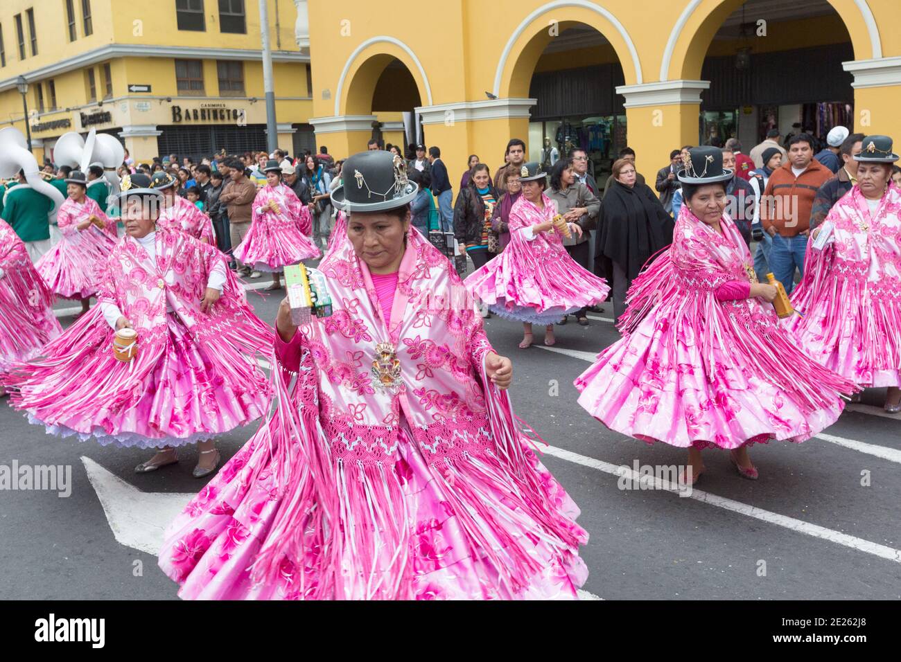 Lima Peru Dancers and musicians take part in a National Identity Parade ...