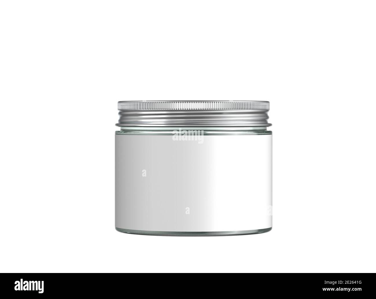 Tall matt cosmetic jar with glossy cap mockup - Smarty Mockups