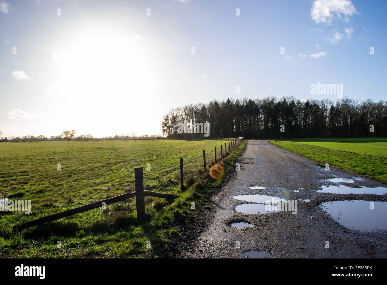 Green field in Exton, Rutland, England Stock Photo Alamy