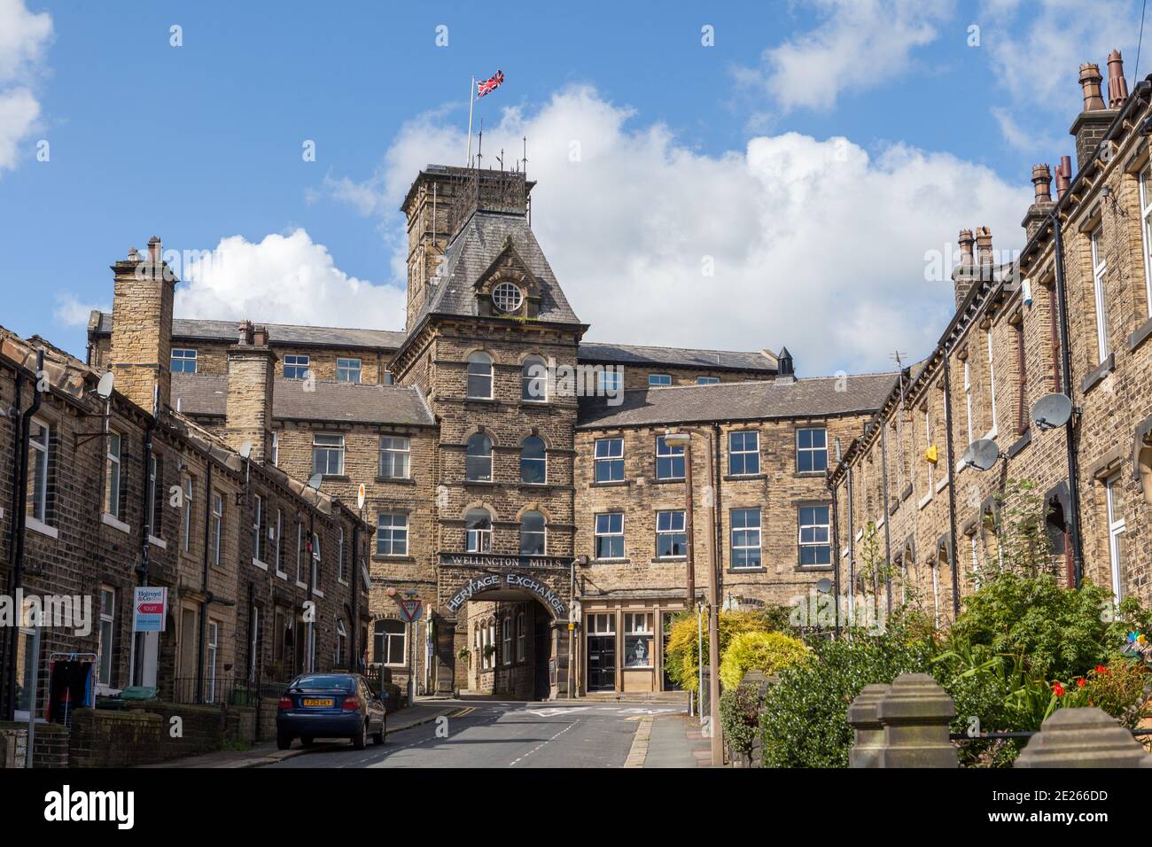 Wellington Mills in Lindley, West Yorkshire a Victorian textile mill