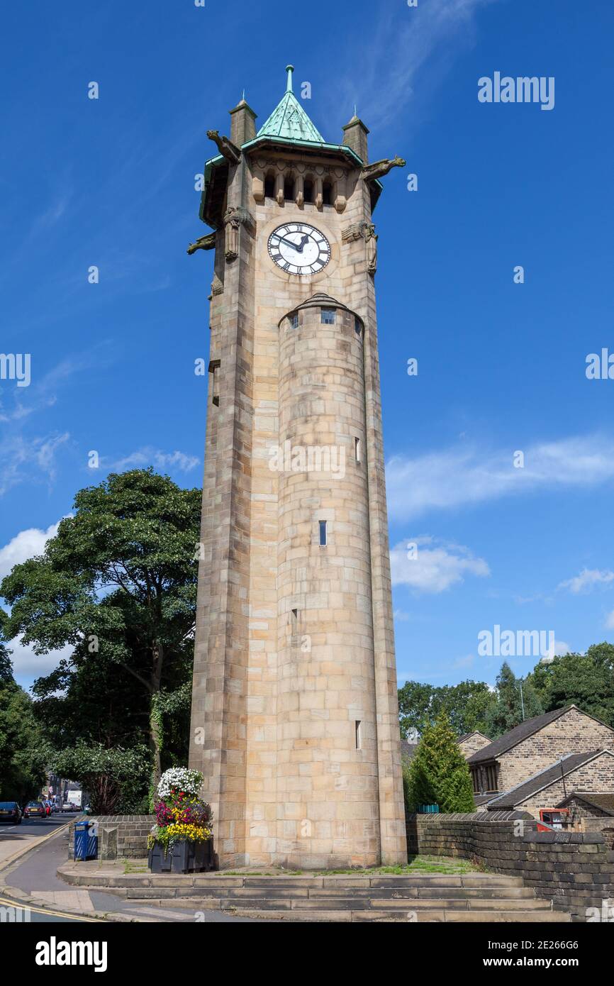 Lindley clock tower a tall Edwardian art nouveau style landmark in