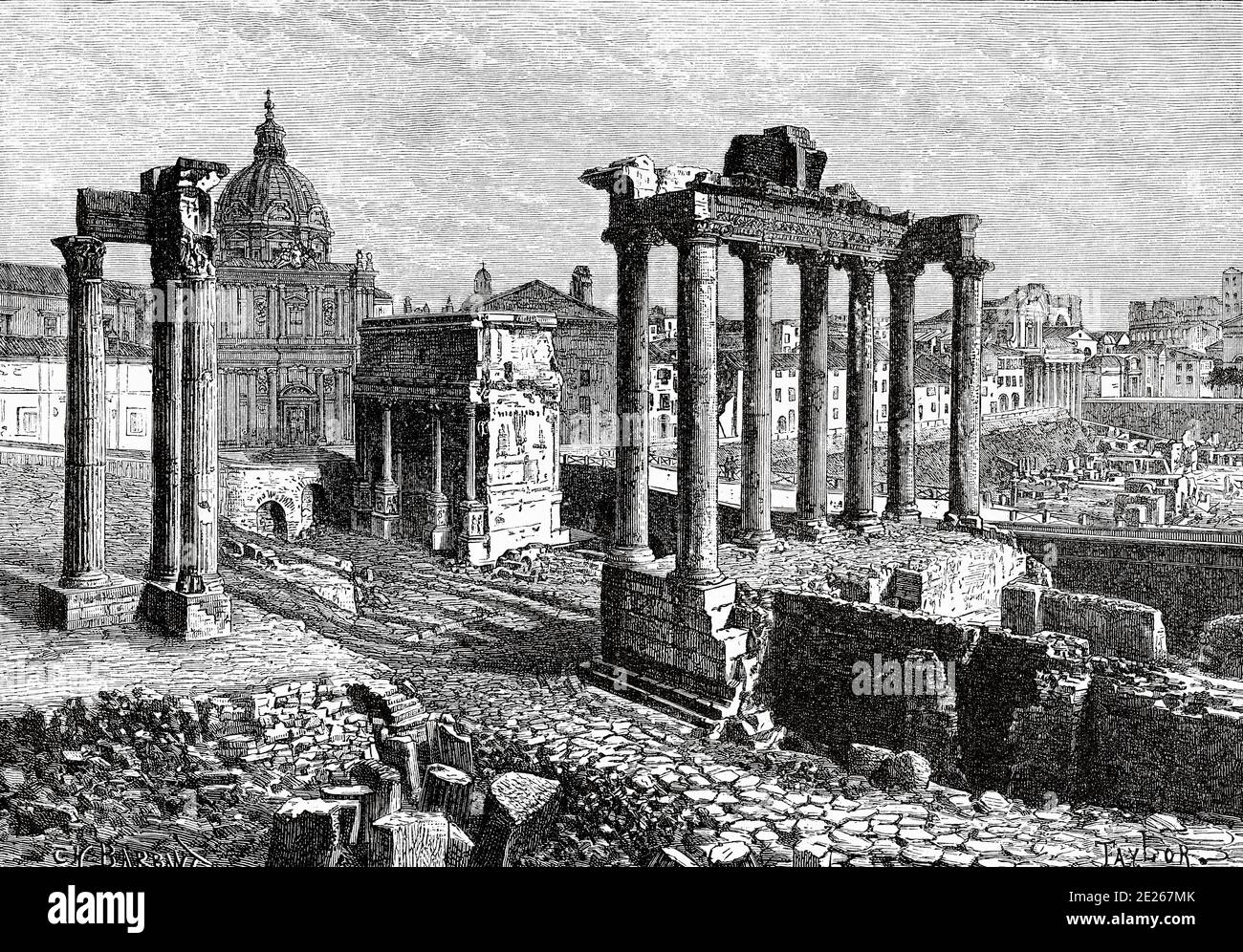 Roman forum illustration hi-res stock photography and images - Alamy